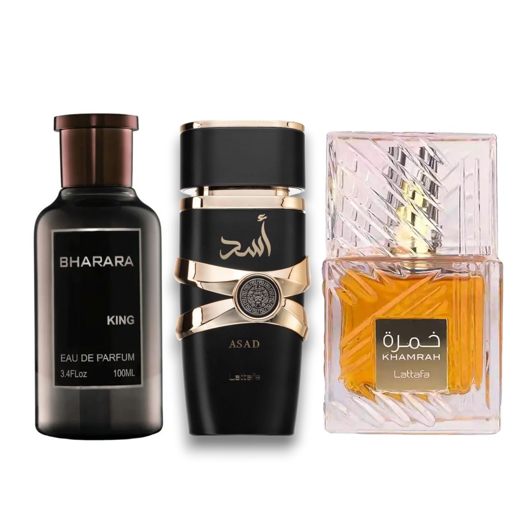 PERFUMES BHARARAKINGCAJA+ASAD+KHAMRA